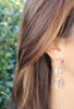 Triple Hex Earring - Clear Quartz